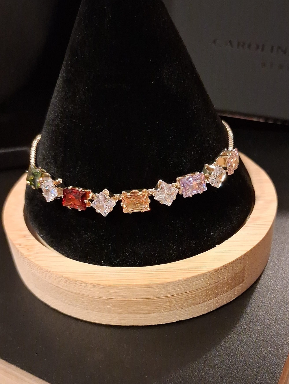 14k GP Candy CZ Adjustable Bracelet New In Box
